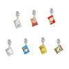 S925 Silver Cartoon Cute Candy Bag Charm Snack Bag DIY Charm For Bracelet and Necklace