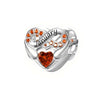 S925 Silver January Birthstone Charms Bead For Bracelet and Necklace