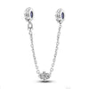 S925 Silver Flower Leaf Safety Chain For Bracelet