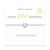 Silver Bracelets for 16th 18th 21st 30th 40th 50th 60th Birthday Bracelet Gift