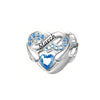 S925 Silver March Birthstone Charms Bead For Bracelet and Necklace