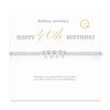 Silver Bracelets for 16th 18th 21st 30th 40th 50th 60th Birthday Bracelet Gift