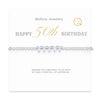 Silver Bracelets for 16th 18th 21st 30th 40th 50th 60th Birthday Bracelet Gift