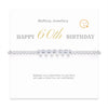 Silver Bracelets for 16th 18th 21st 30th 40th 50th 60th Birthday Bracelet Gift