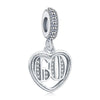 S925 Silver 60th Birthday Dangle Charm For Bracelet and Necklace