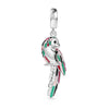 S925 Silver Multicoloured Parrot Bird Charm