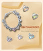 S925 Silver March Birthstone Charms Bead For Bracelet and Necklace