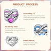 S925 Silver March Birthstone Charms Bead For Bracelet and Necklace
