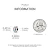 S925 Silver Forever Clip Charm For Bracelet