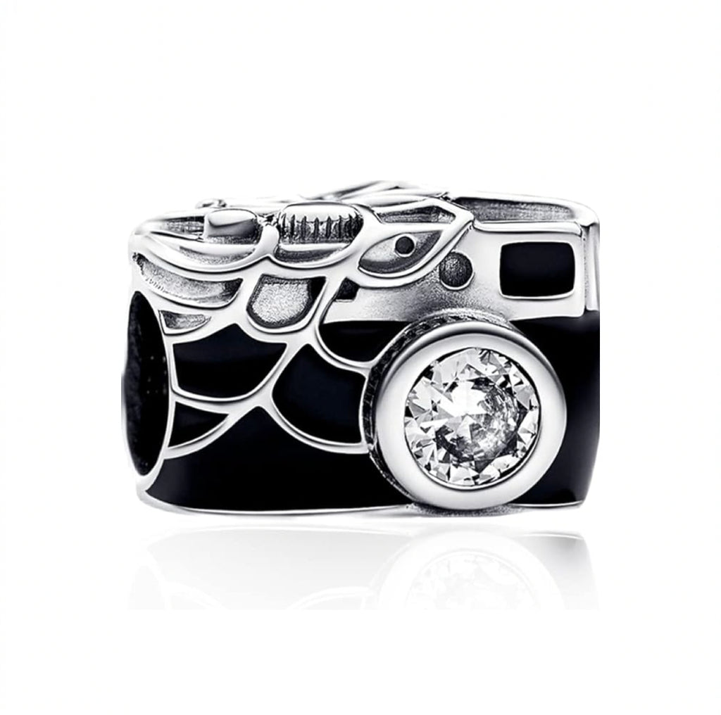 S925 Silver Camera Charm