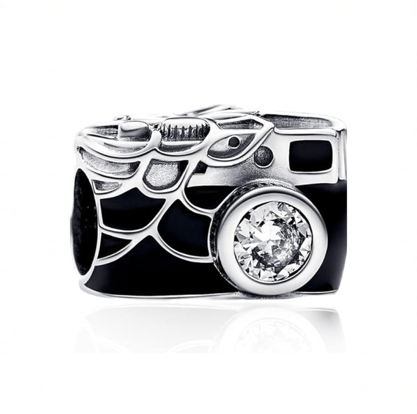 S925 Silver Camera Charm
