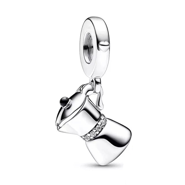 Coffee Moka Pot Charm S925 Sterling Silver