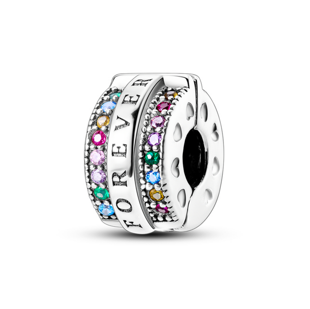 S925 Silver Forever Clip Charm For Bracelet