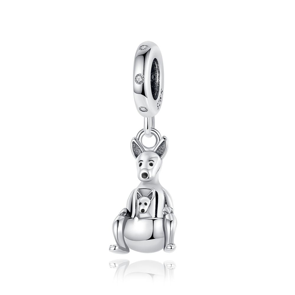 S925 Silver Kangaroo Charm