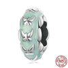 S925 Silver Green Charms Collection For Bracelet and Necklace