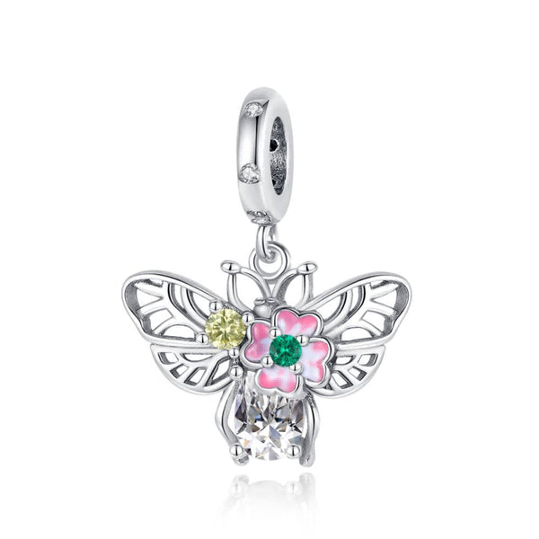 S925 Silver Butterfly Pendant Dangle Charm