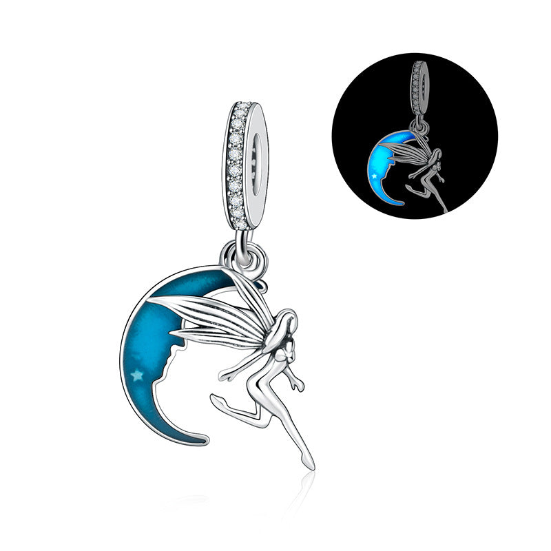 S925 Silver Angel Charm