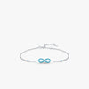 925 Silver Green Turquoise Elegant Love Bracelet