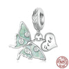S925 Silver Green Charms Collection For Bracelet and Necklace