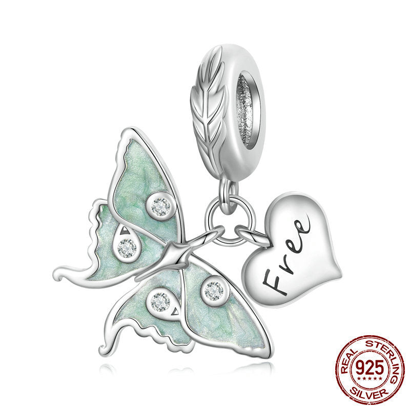 S925 Silver Green Charms Collection For Bracelet and Necklace