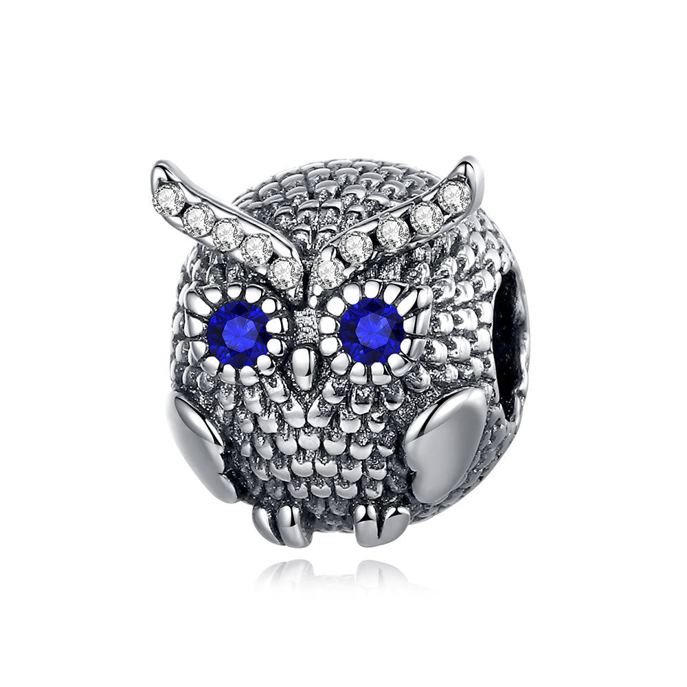 S925 Silver Owl Charm