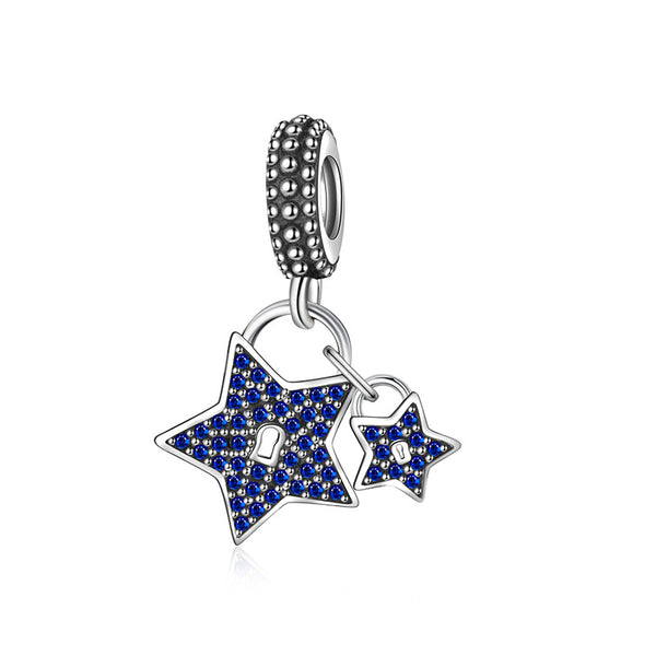 Pentagram shape Dangle Charm For Bracelet and Necklace