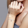 S925 Silver Flower With Love Wine Charm