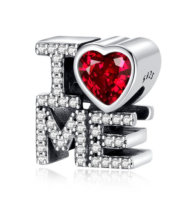 S925 Silver I Love Myself Love Yourself Dangle Charm For Bracelet and Necklace