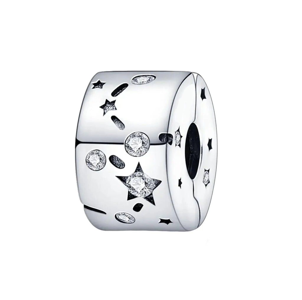 S925 Silver Star clip charm For Bracelet