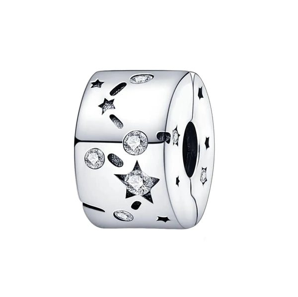 S925 Silver Star clip charm For Bracelet