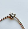S925 Silver Twin Charm Heart Bead For Bracelet