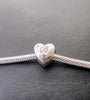 S925 Silver New Alphabet Initial Letter B Heart Charm For Bracelet and Necklace