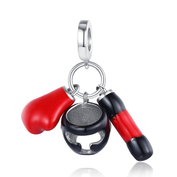 S925 Silver Boxing Charm