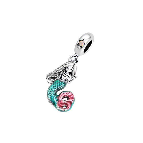 The Mermaid Charm Ocean Charm S925 Sterling Silver