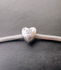 S925 Silver New Alphabet Initial Letter D Heart Charm For Bracelet and Necklace