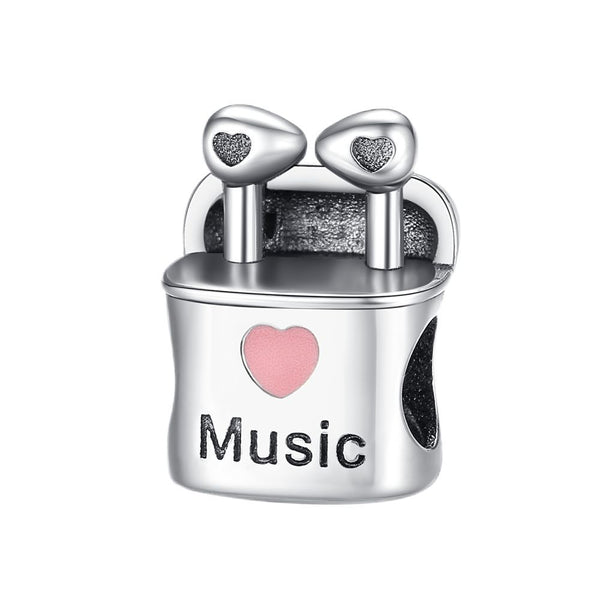 S925 Silver Earphone Earbuds Charm