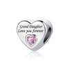 Family Heart Charms Love you forever For Bracelet and Necklace