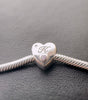 S925 Silver New Alphabet Initial Letter K Heart Charm For Bracelet and Necklace