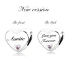 New Women's S925 Sterling Silver Hearts Family Charms For Bracelets