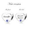 New Women's S925 Sterling Silver Hearts Family Charms For Bracelets