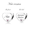 New Women's S925 Sterling Silver Hearts Family Charms For Bracelets
