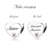 New Women's S925 Sterling Silver Hearts Family Charms For Bracelets