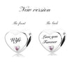 New Women's S925 Sterling Silver Hearts Family Charms For Bracelets