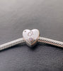 S925 Silver New Alphabet Initial Letter O Heart Charm For Bracelet and Necklace