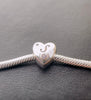 S925 Silver New Alphabet Initial Letter S Heart Charm For Bracelet and Necklace