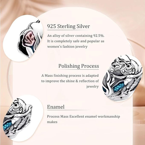 S925 Silver Ocean Seashell Charm
