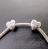 S925 Silver Heart Sister Charm Bead For Bracelets