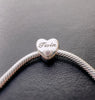 S925 Silver Twin Charm Heart Bead For Bracelet