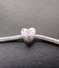 S925 Silver New Alphabet Initial Letter V Heart Charm For Bracelet and Necklace