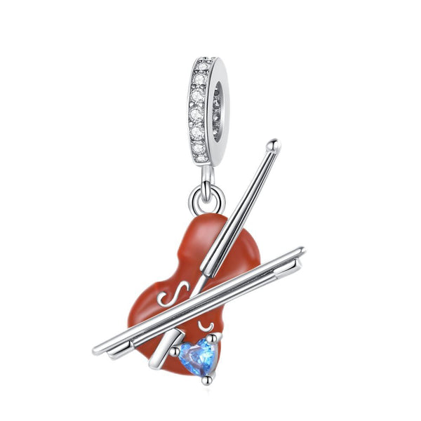 Violin Pendant Dangle Charm